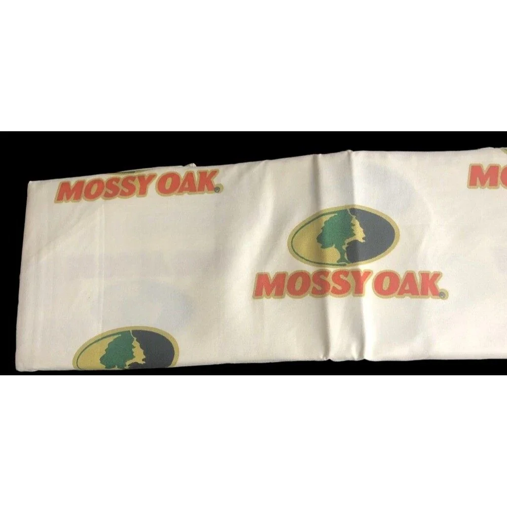 Mossy Oak Logo Pillowcases Standard Queen Cabin Hunting 20x30 Camp Set Of 2